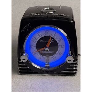 Vintage Thunderbird Neon Clock-Radio-CD Player Combo - Rare Collectible / CD Pla
